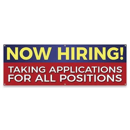 Signmission Now Hiring! Taking Applications for Positions Banner Concession Stand Food Truck Single Sided B-72-30116